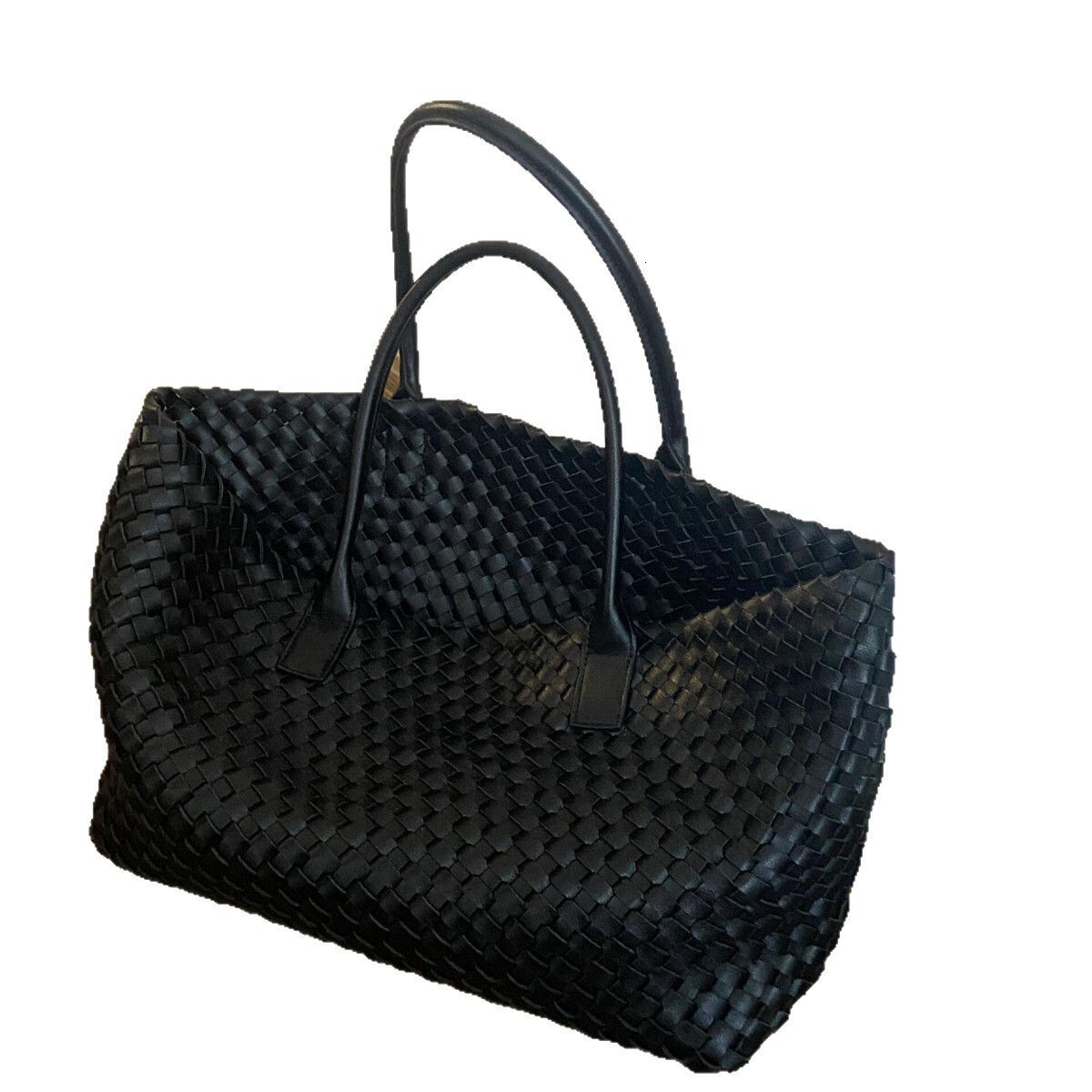 fashion new women s large capacity hand woven bag luxury bag high end simple commuting shoulder bag large bag designer bag Designer Bag