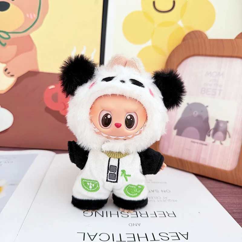 Clothes For Labubu Animal Panda Happy Dress Costume 1st 2nd 3rd Gen 17cm Labubu Sitting Party Outfit Accessories C250919