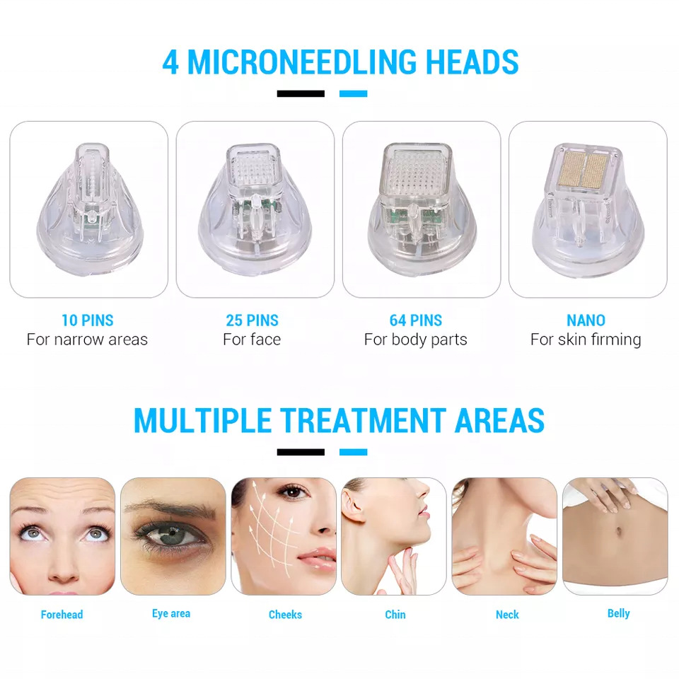 Microneedle Rf Golden Microneedling Radio Frequency Wrinkle Removal Skin Tightening Machine