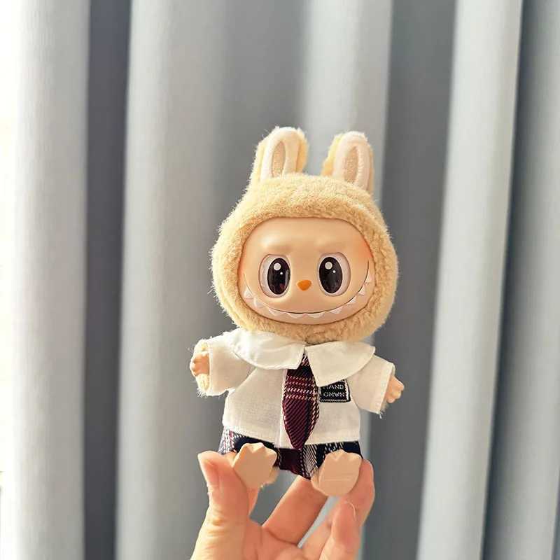 17cm Dolls Clothes I II Idol for Labubu The Monster Outfit Accessories Sitting Party Kids Gifts School Uniform White Shirt JK C250919