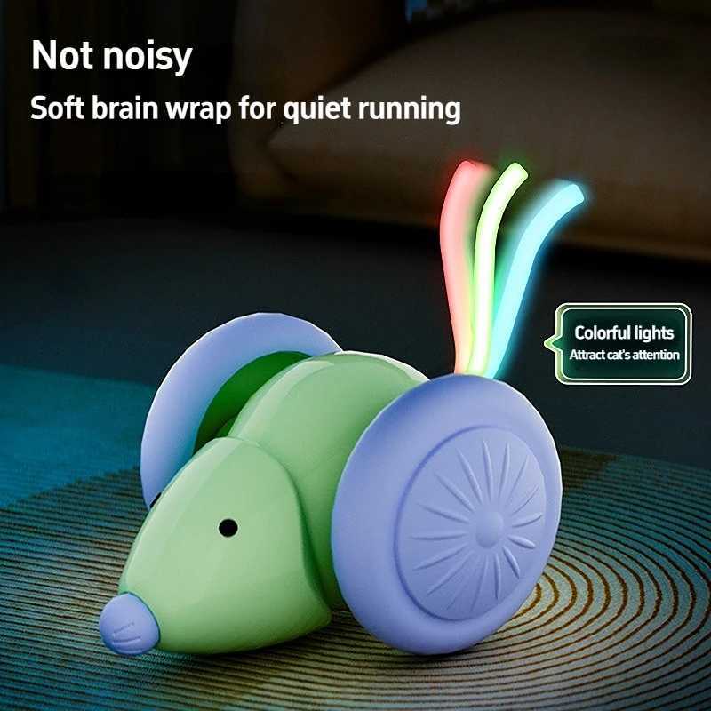 Pet Toys Interactive Cat Toy Electric Mouse Car Automatic Teaser Intelligent Obstacle Avoidance Pet Products Cat Accessories X250918