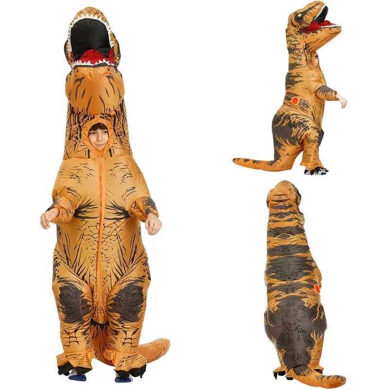 Halloween Trex dinosaur inflatable costume funny cool dress suits for adult kids Purim animal cosplay costume for men women L250918