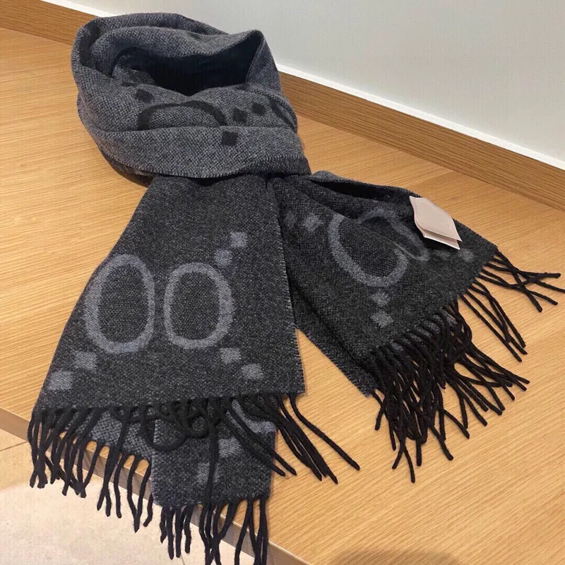 Luxurys Fashion Landscape Two-color Double-sided Designers Scarf Double-sided Thickened Long Versatile Shawl Headband Elegant embroidery scarfs good nice