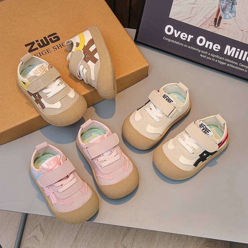 2025 Girls Autumn New Style Soft Bottom Dequn for Toddlers Learning to Walk Children's Footwear Kids Shoes