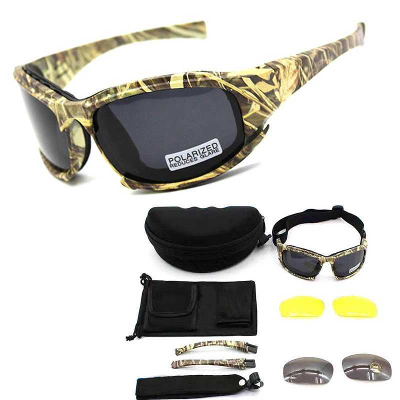Tactical Glasses X7 C5 Polarized Sunglasses 4 ns Goggs Outdoor Hunting Shooting Goggs Hiking Climbing Sport Glasses Y250919