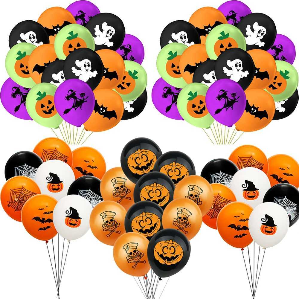 Halloween Balloons Halloween Theme Party Supplies 12 Inch Latex Balloons Pumpkin Spooky Witch Balloon Kids Birthday Party Decor C250919
