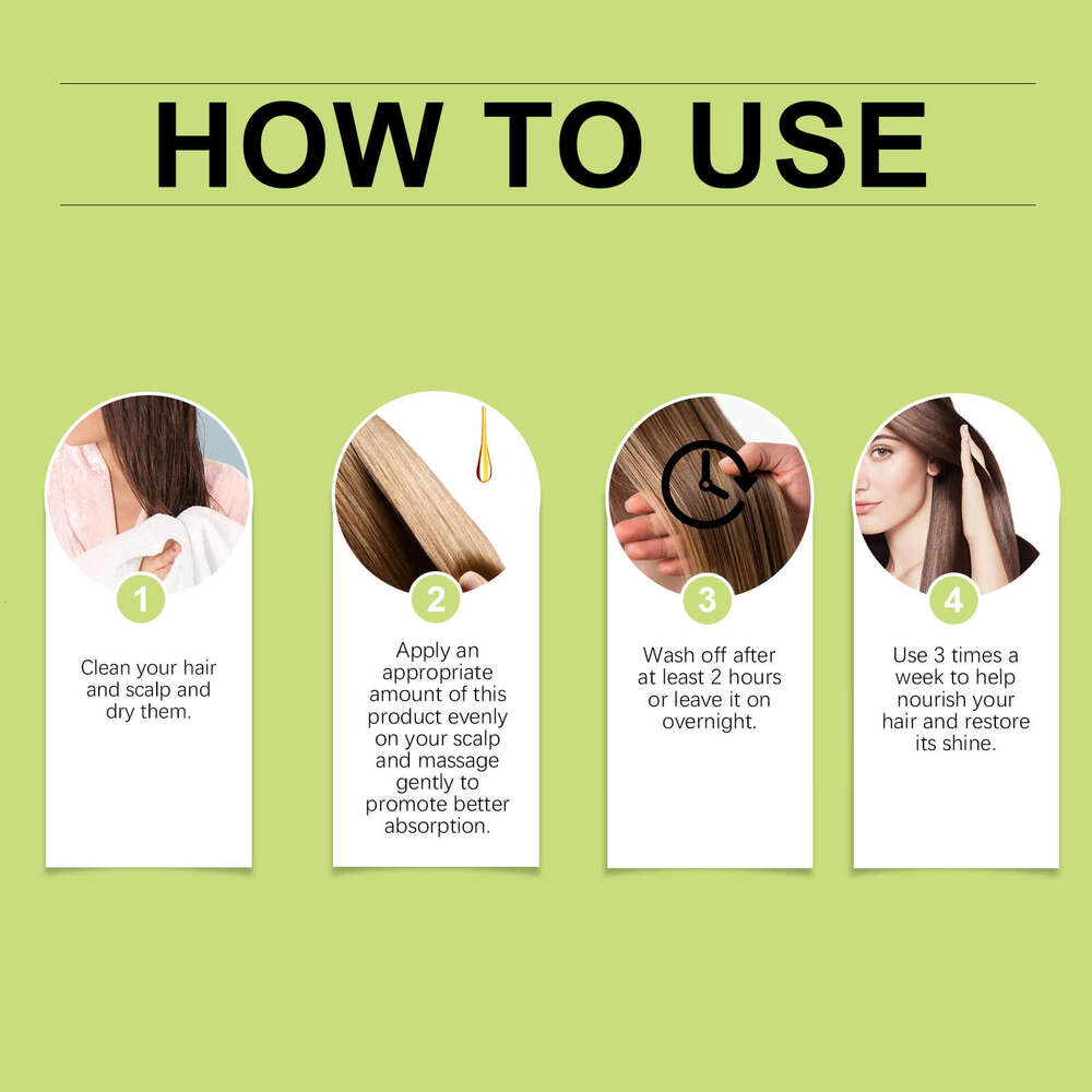 HOEGOA Herbal Effective Hydration Moisturizing Nourishing Scalp Improves Dry Frizzy Hair Care Oil