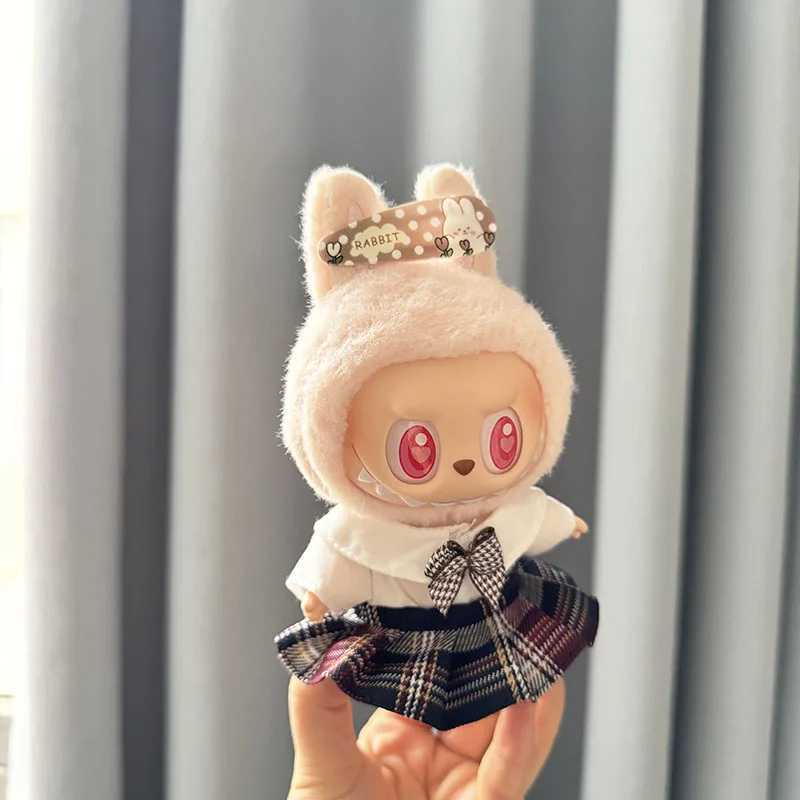 17cm Dolls Clothes I II Idol for Labubu The Monster Outfit Accessories Sitting Party Kids Gifts School Uniform White Shirt JK C250919