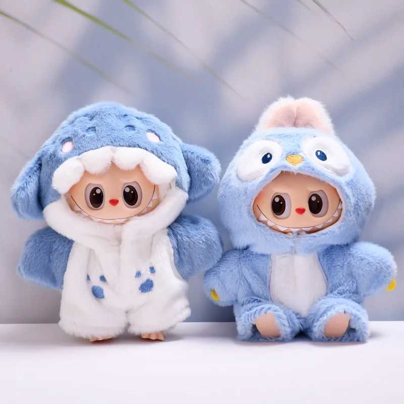 Clothes For Labubu 17cm II Idol Dolls Sitting Party The Monster Outfit Accessories Clothing Kids Gift Cute Penguin Baby Jumpsuit C250919