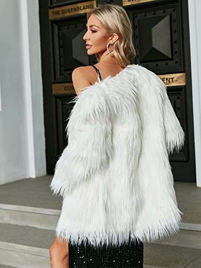 Autumn Winter New Mid-Length Plus Size Long Faux Fur Coat
