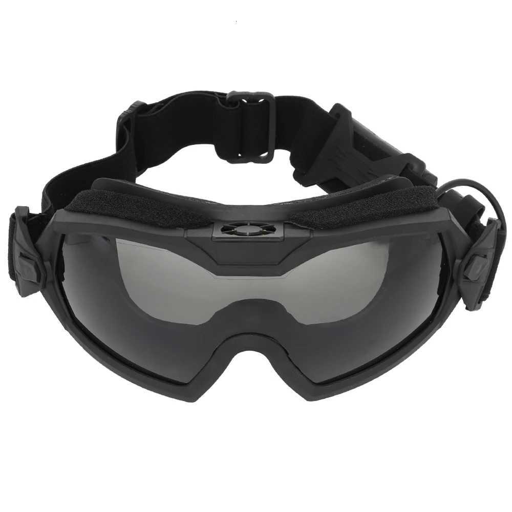 Tactical Protective Goggs With Micro Fan Hunting Airsoft Paintball Goggs Scratchresistant Motocross Riding Safety Eyewear Y250919