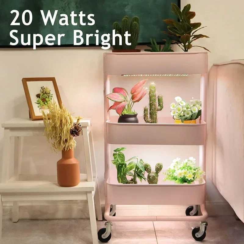 LED Grow Panel Light Ultrathin Full Spectrum Dimmable Timer Plant Lights Under Cabinet Growing Lamp for Indoor Plants Rack C250919