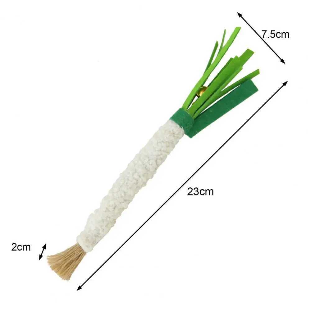 Cat Teaser Training Toy Kitty Teething Toy Scallionshaped Cat Chew Toy for Teething Relief Training Soft Felt Pet for Kitty X250918