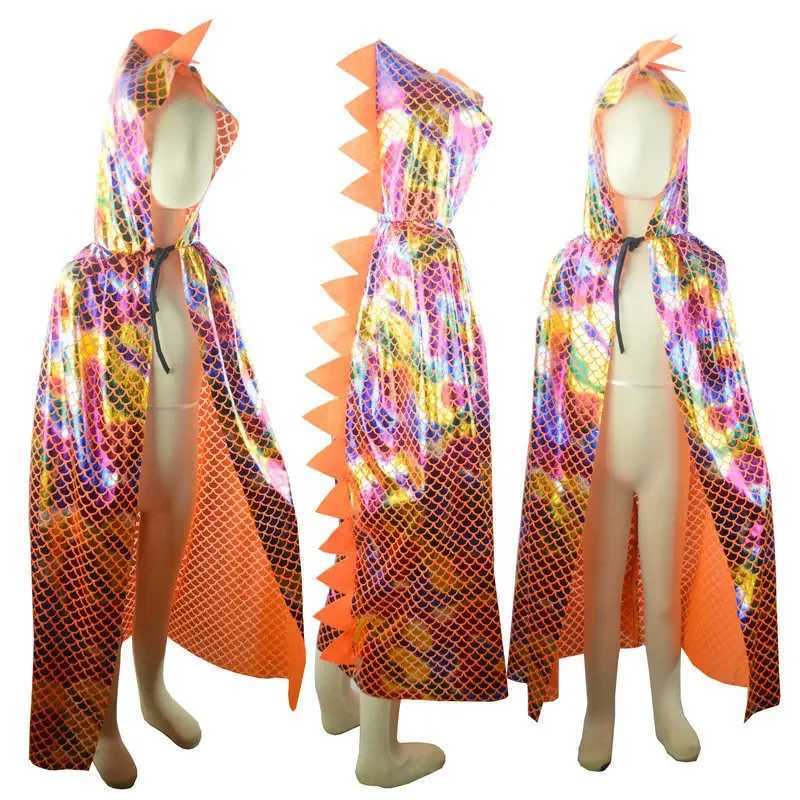 2024 Dinosaur Cloak for Children Performance Costume for Boys and Girls Funny Clothes for Kids Dress Up Props L250918