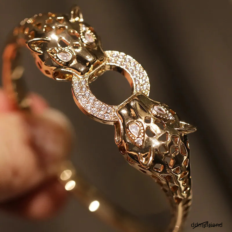 Brand Designer New Bracelet Fashion 2025 Essential Wealth Attraction Lucky Accessory Leopard Head Jewelry For Women ddmyfriend