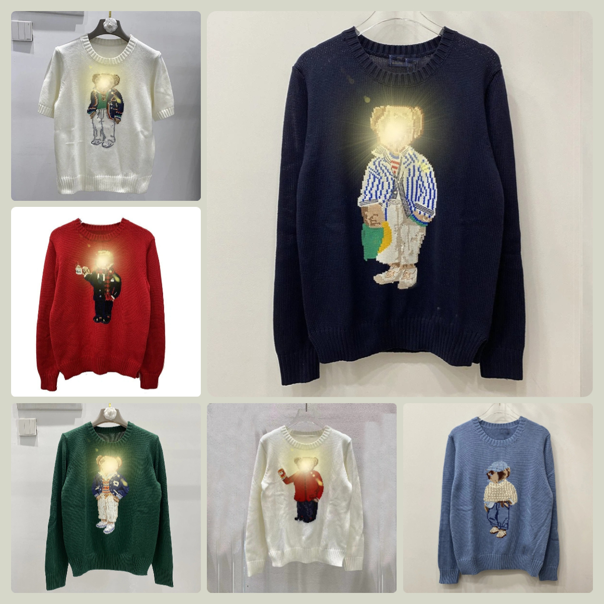 Women's Designer Sweater Cartoon Animal Embroidery Loose Streetwear High Quality Round Neck Comfort Graphic Pullover