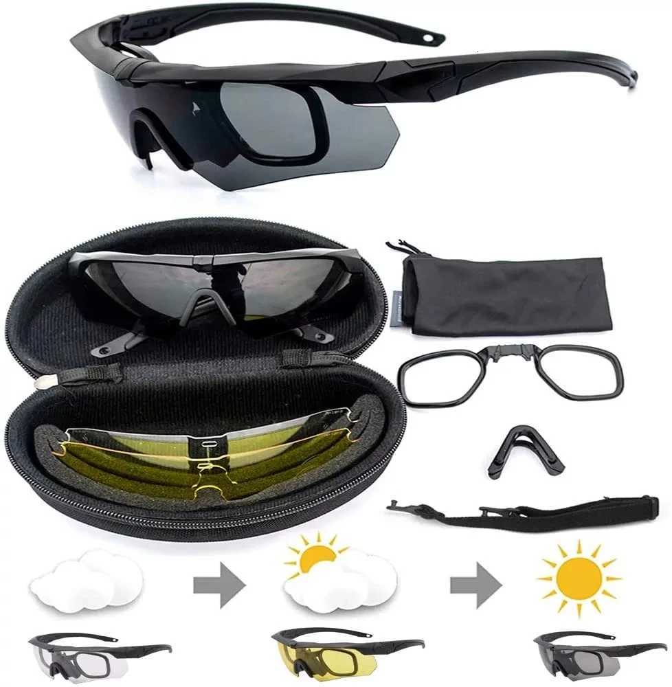 Outdoor Tactical Goggs Shooting Cs Riding Mountaineering Polarized nses Safety Glasses Training Bultproof Glasses Y250919