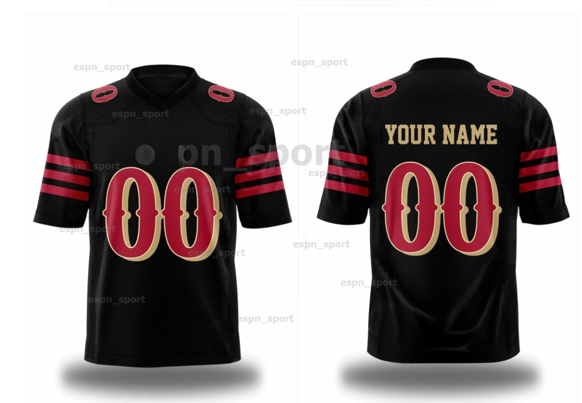Personalize Custom Football 2025 Rivalries Jersey Brock Purdy George Kittle Fred Warner Christian McCaffrey Mac Jones Deommodore Lenoir888