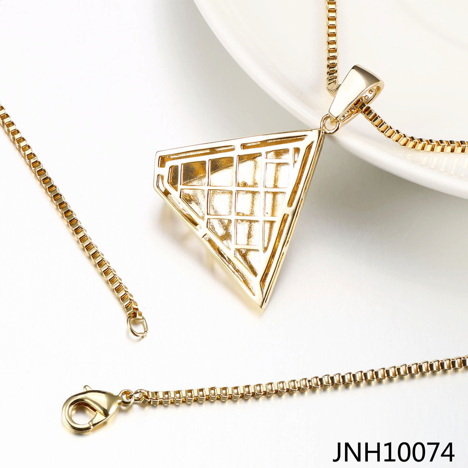 925 Hip Hop Sterling Silver Egyptian Pyramid Eye Of Horus Pendant Necklace Iced Out Micro Paved D Color Charm Jewelry 250327