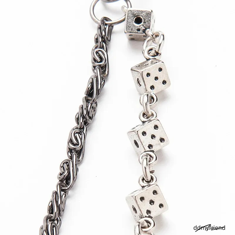 Motorcycle Keychain Jean Biker Wallet Belts Chain Skull Charm Leather Gothic Rock Pants Trousers Waist Key Mens Dr34 240402 ddmyfriend