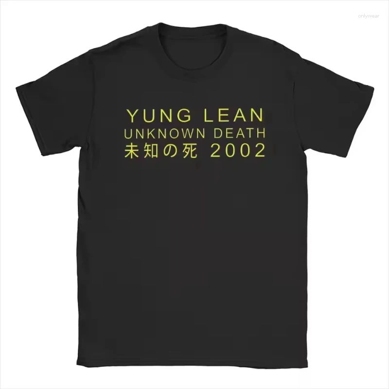 Men's T Shirts Yung Lean Unknown Death Tour Shirt Man Fashion Casual Short Sleeve T-shirts Unisex High Quality Tshirt