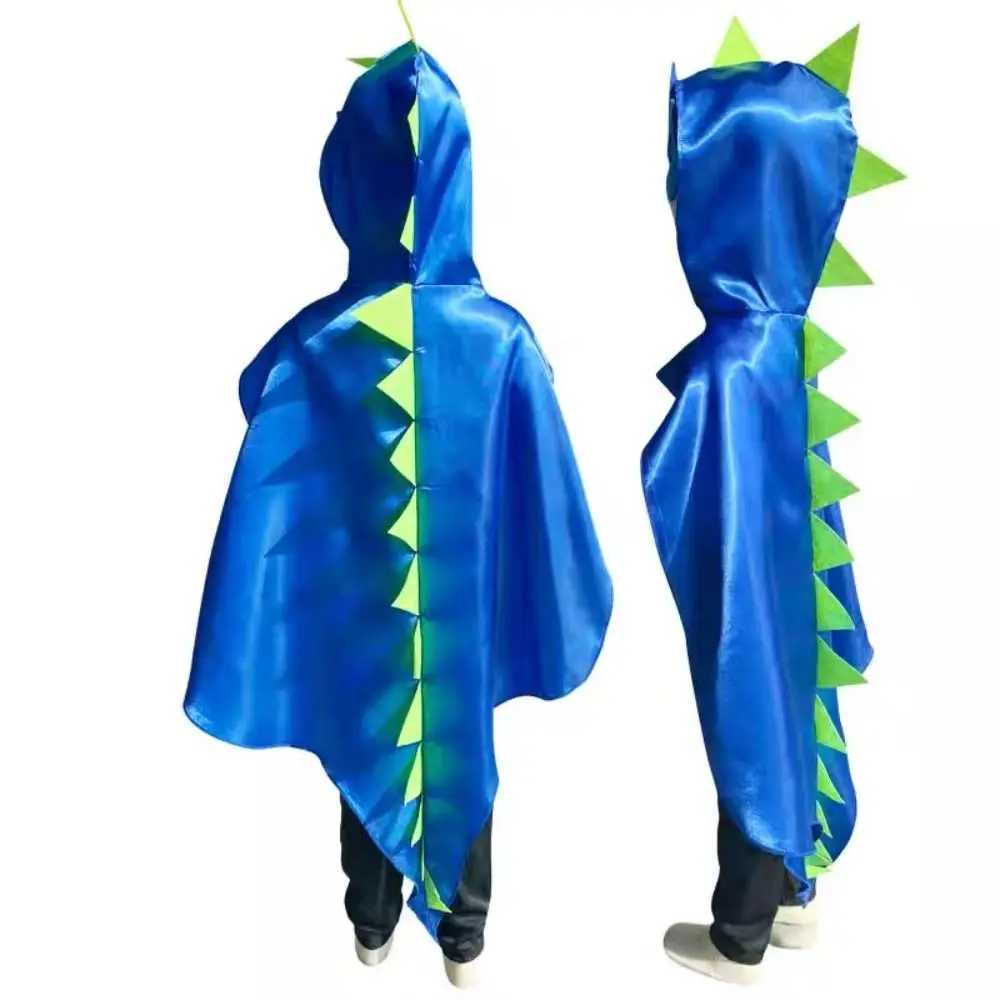 Fancy Mask Dragon Cloak Hooded Cape Cosplay Costumes Halloween Kids Costume Golves Dinosaur Costume Boys Girls L250918