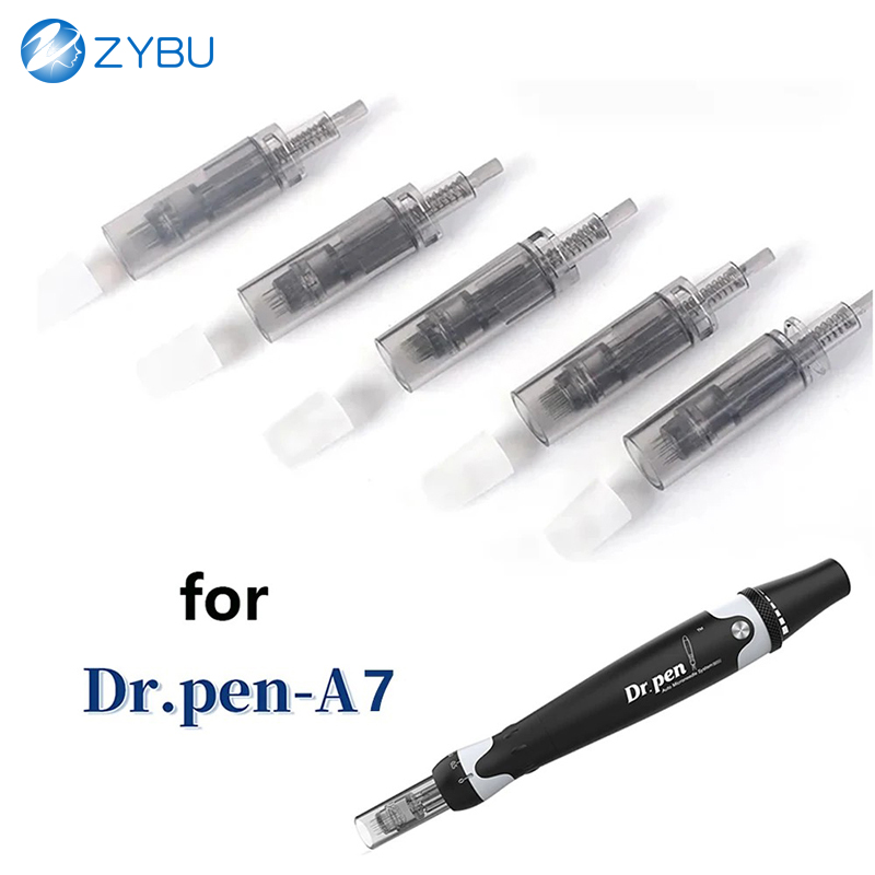 derma A7 needle 100 Pcs dr pen A7 cartridges 9pin 12pin 24pin 36pin 42pin 3D Round Nano Dermapen Bayonet Needles Micro Skin Needling MTS Replacement P