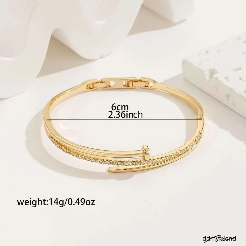 Bracelet Designer Jewelry For Women Creative Fashion With Extendable Clasp Copper Micro Inlaid Zirconia Stud Bracelets Holiday Vacation Gifts ddmyfrie