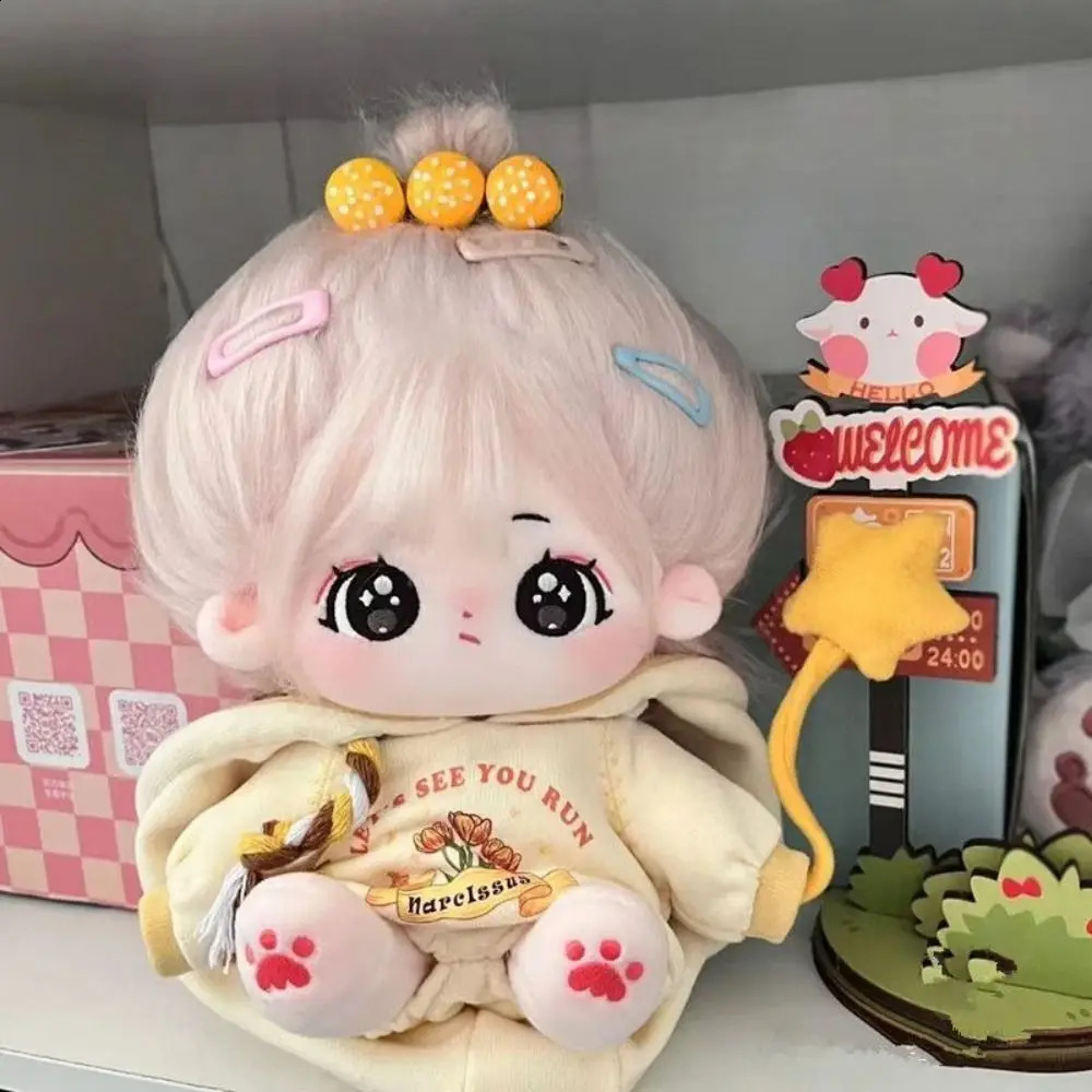20cm Cotton Doll Clothes Pretty Dress Outfit Cute Hoodie Casual Suit Plush Toys Dress Up Clothing Girls Brithday Gift 250918 - view 6