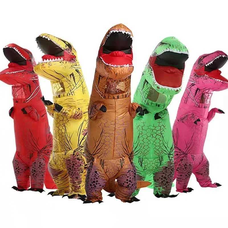 Tyrannosaurus rex inflatable costume mascot Anime Halloween party Cosplay costume Fun dinosaur cartoon costume for adult kids L250918