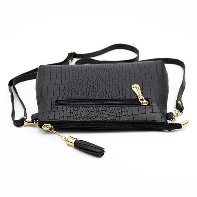 Fashion Alligator Pattern Shoulder Messenger Bags for Women PU Leather Handbag Small Phone Purse Crossbody Pack Z250915
