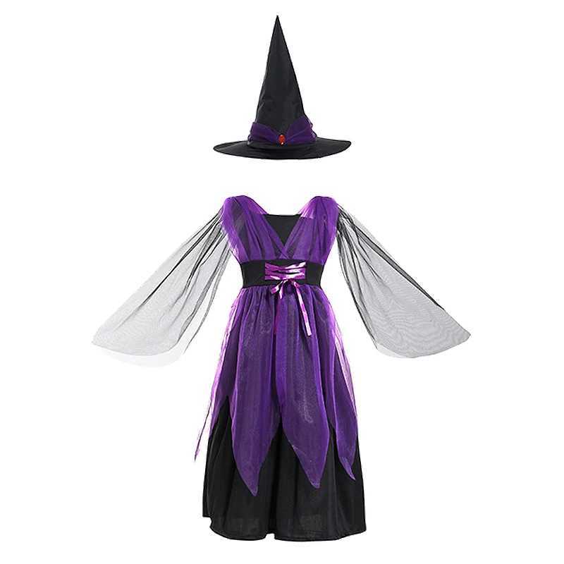 Vampire Halloween Costume for Kids Witch Ghost Bride Gothic Cosplay Dress Carnival Party Clothes Halloween Dress Up Dress L250918