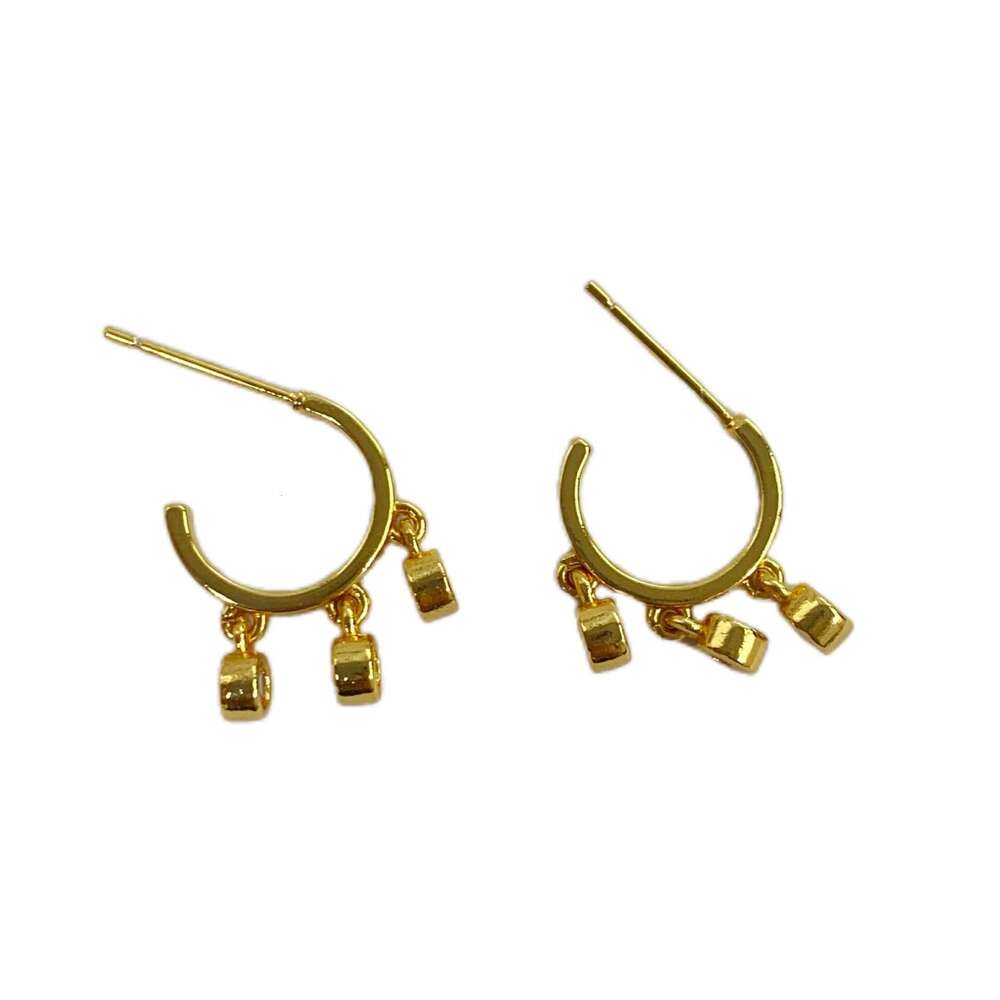 New Fashion Bubble Dia Tassel for Women Elegant High-end Versatile Hoop Dynamic Stud Earrings