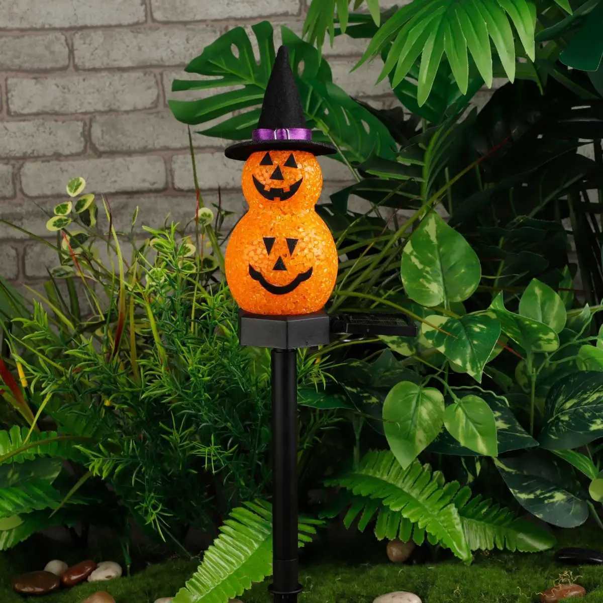 Halloween Pumpkin Solar Lawn Courtyard Light Outdoor Courtyard Landscape Ground Insertion Decorative Light C250919