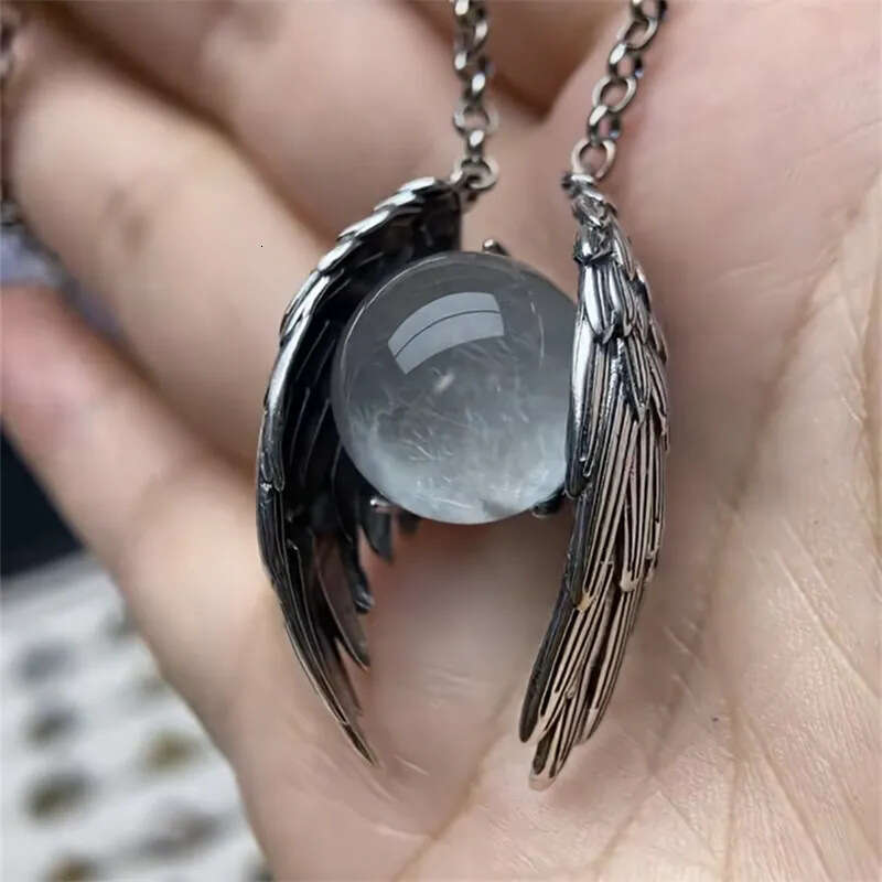New Ghost Wings Crystal Necklace Fashion Unique Personality Vintage Pendant