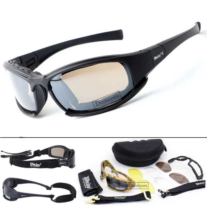 Polarized Tactical Glasses Outdoor Soport Sunglasses for Men Shooting Goggles Hiking Eyewear UV400 J250919