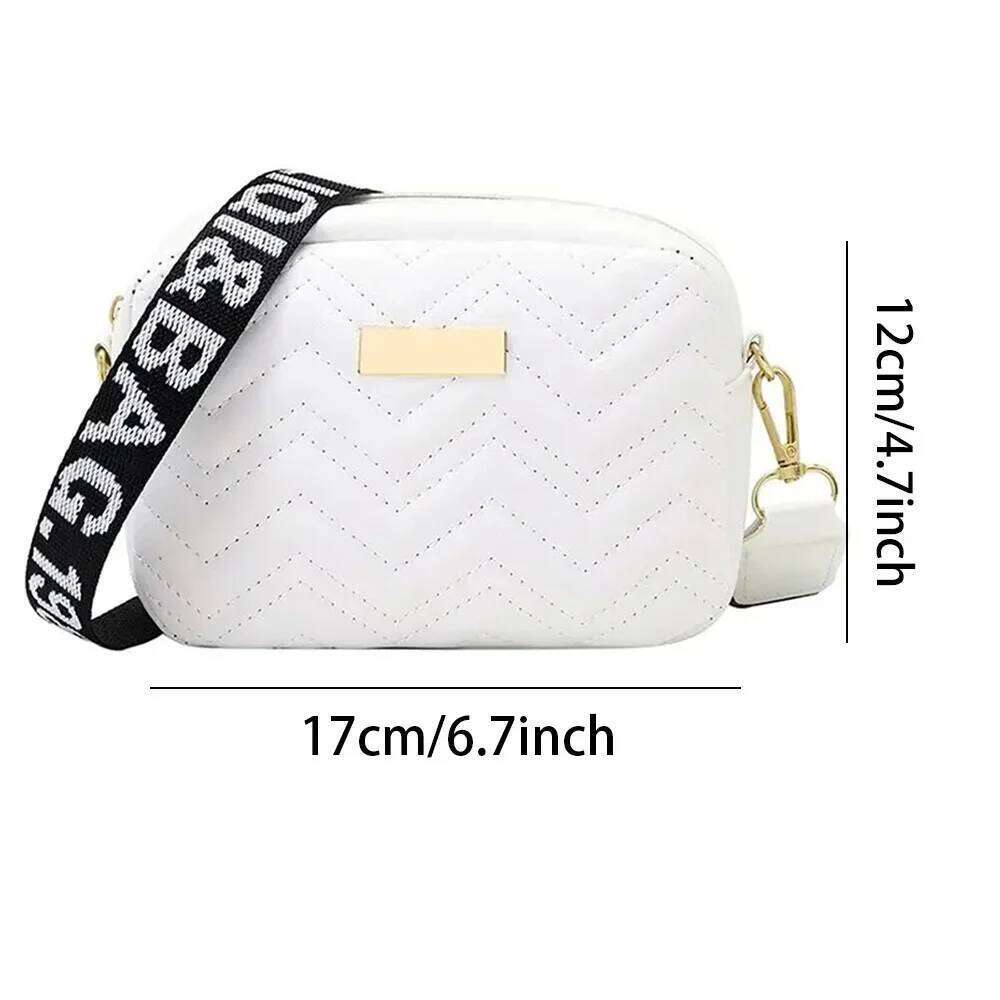 1Pcs Messenger Women Trend Lingge Embroidery Camera Female Shoulder Bag Fashion Ladies Crossbody Bags For Wome