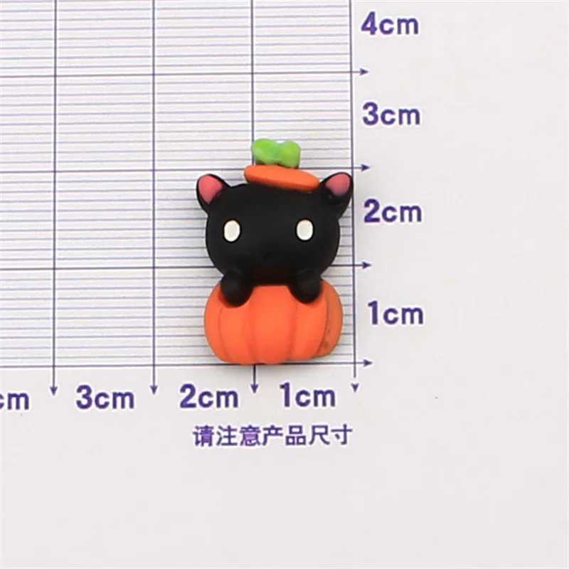 10Pcs Halloween Decoration White Ghost Pumpkin Flatback Resin Scrapbooking DIY Craft Gifts Ornament Accessories C250919