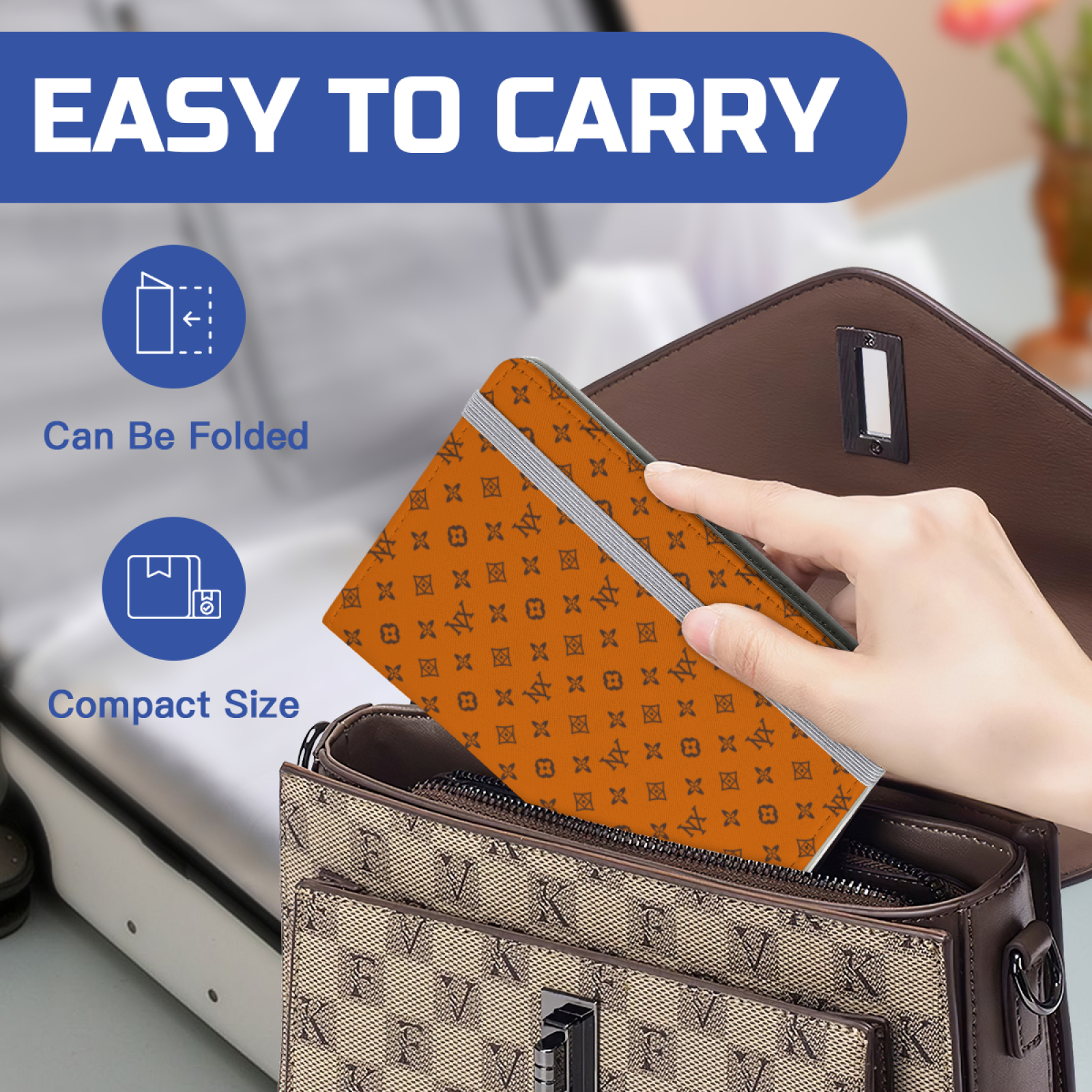 NXY High quality passport holder designer bag luxury wallet women wallets card holder womens Fashionable classic brown flower passports with box dust 