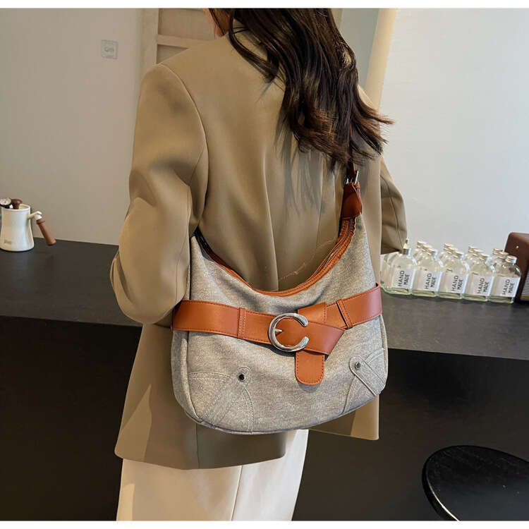 Fashion Casual Underarm for Women Designer Bags 2025 New Korean Style Trendy Large Capacity Dumpling High-Value Single Shoulder Bag