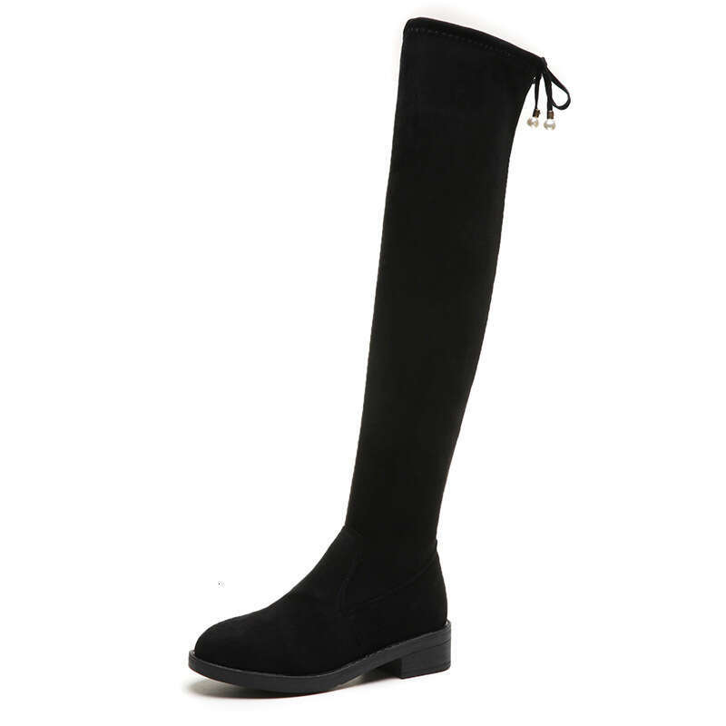 2025 Autumn Winter New Over-the-Knee for Women Suede High Heel Long Korean Style Height Designer Shoe Slimming Plus Size Women's Boots
