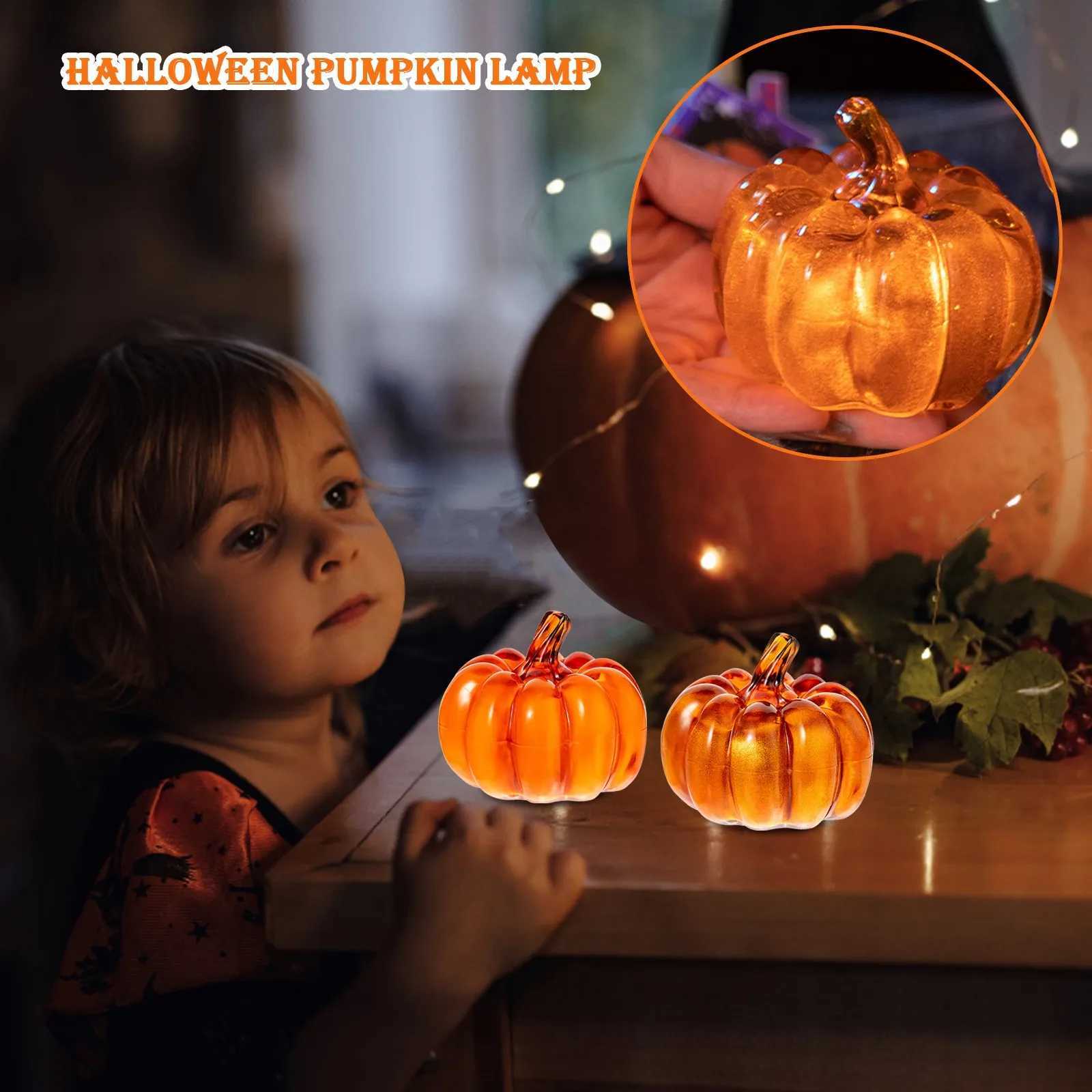 1PC Halloween Pumpkin Light Ornament Home Desktop Decoration Accessories Festival Decorative Lamp Holiday Gift C250919