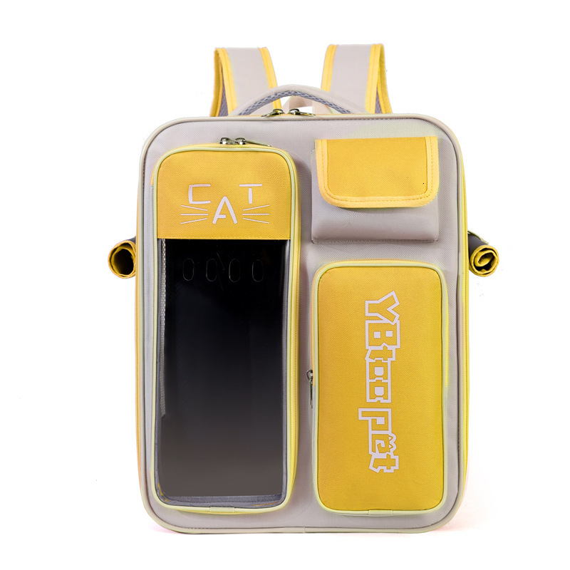 Square Large Capacity Pet Backpack Cat Single Shoulder Crossbody Bag Custom Style
