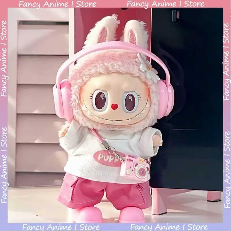 For 17cm Labubu Cute Decoration Little Clothes Dopamine Fashion Clothing Set Kawaii for V1 V2 V3 Labubu Doll Accessories Gifts C250919