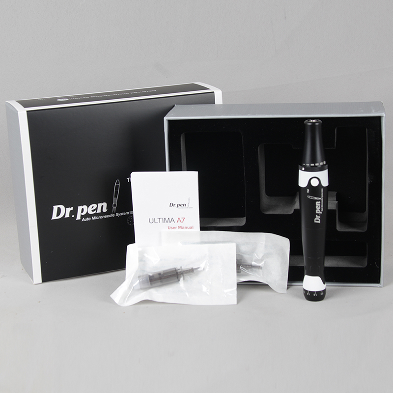 Pro Dr.pen A7 Microneedle Pen with 2Pcs 12Pins Needles Cartridges Nano Wired Dermapen Skin Care Meso Kit Derma Pen Micro Needling Roller Face Rejuvena