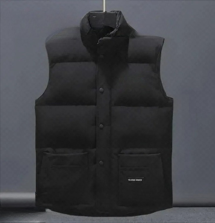 High Quality Canadas Men's Down Parkas Vest Brand Badge Gilet Luxury Designer Puffer Canada Vests Mens Womens Winter Fashion Body Warmer Waistcoat
