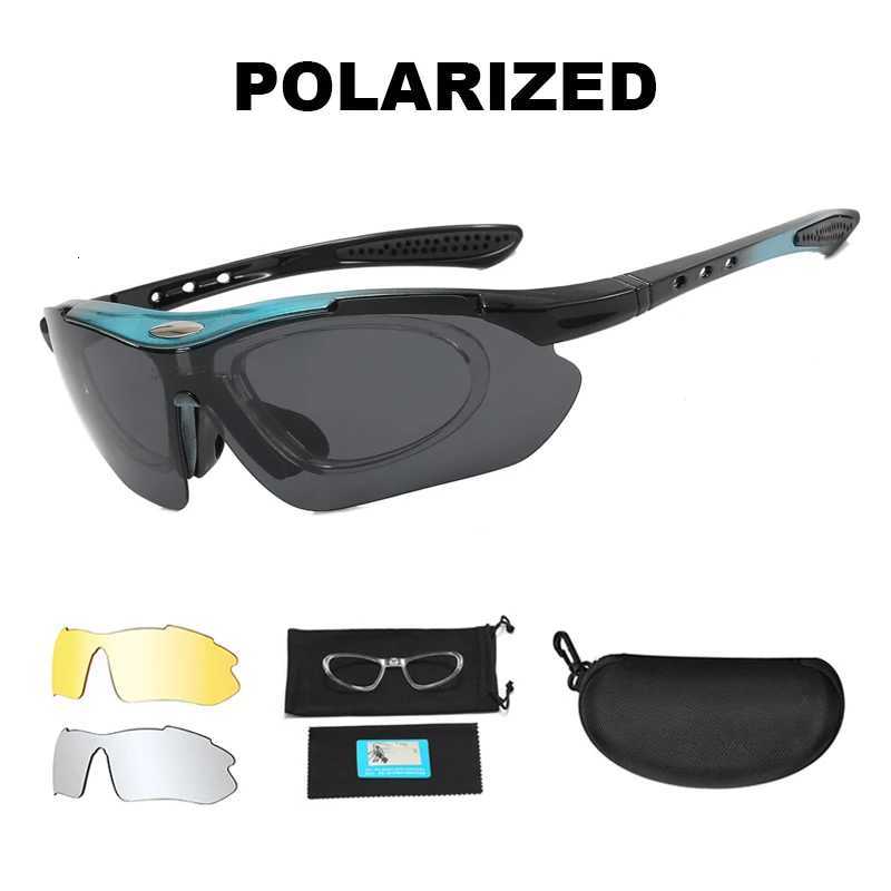 Men 3 ns Explosion Proof Airsoft Shooting Glasses Polarized Hunting Paintball Goggs UV400 Hiking Fishing Cycling Sunglasses Y250919