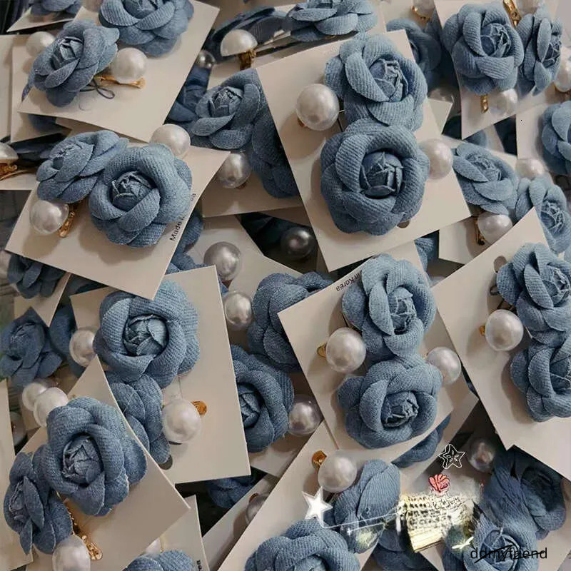 2025 New Camellia Pearl Duckbill French Style Three-Dimensional Flower Elegant Side Clip Hair Accessory ddmyfriend