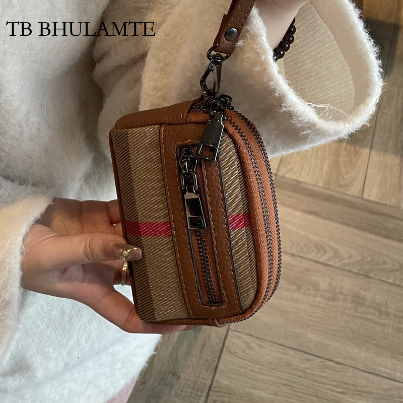 TB BHULAMTE Designer Free Shipping Women's Luxury Small Wallet 2025 New Large Capacity Exquisite High-end Mini Compact Storage Bag Zipper Coin Pu