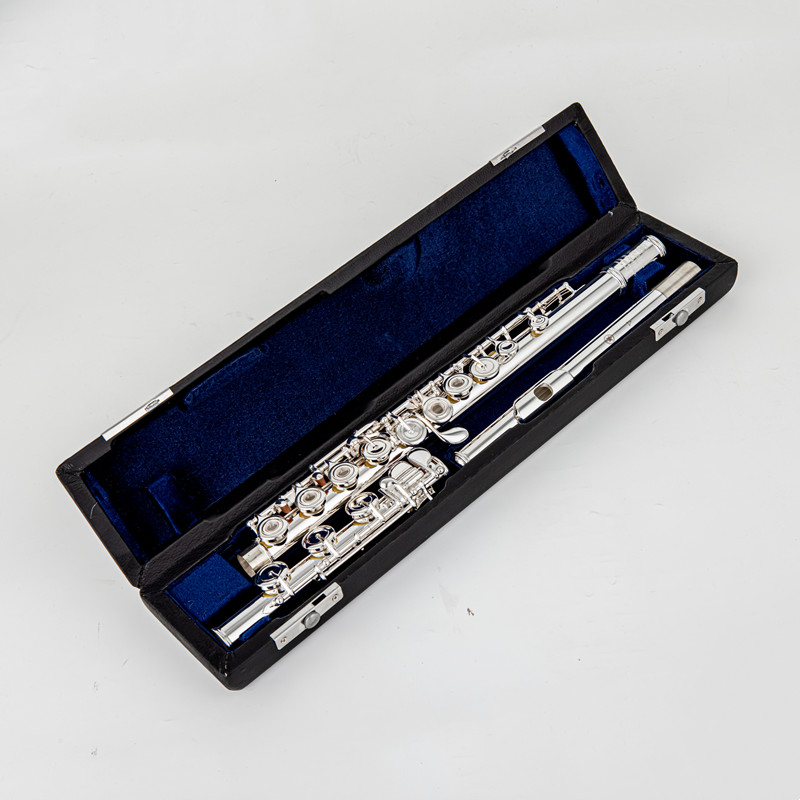 Japan 797 flute Sliver Flute 17 Open Hole C Tune E key Musical instrument Professional with Case Free Shipping